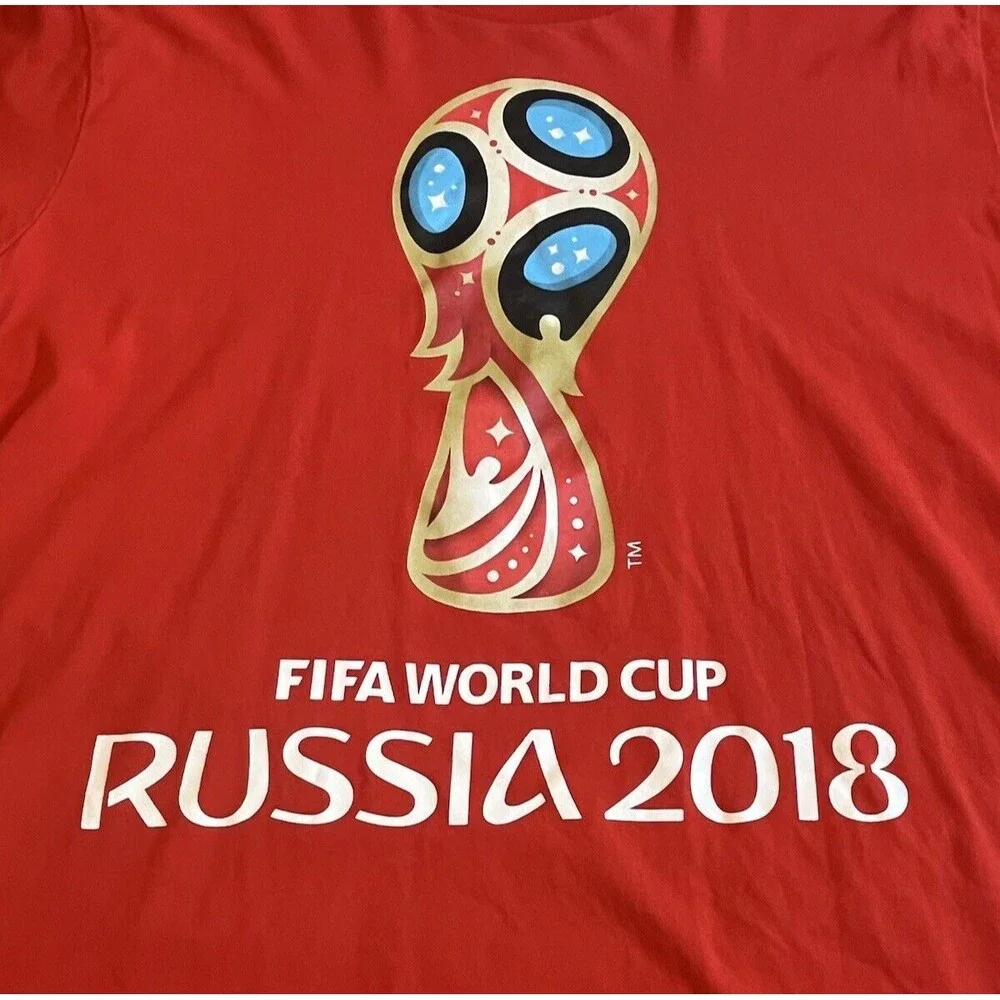 Fifa World Cup Russia 2018 New‎ XL Red T Shirt Adidas Official Licensed Product